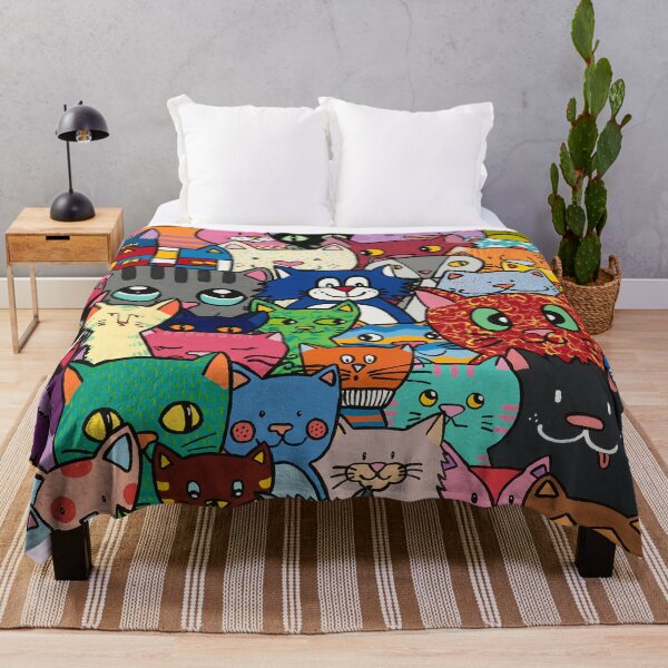 Item preview, A sea of cats designed and sold by evelyn-at-work.