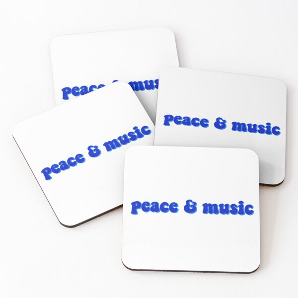 Item preview, peace & music blue graphic text designed and sold by Nowruz.