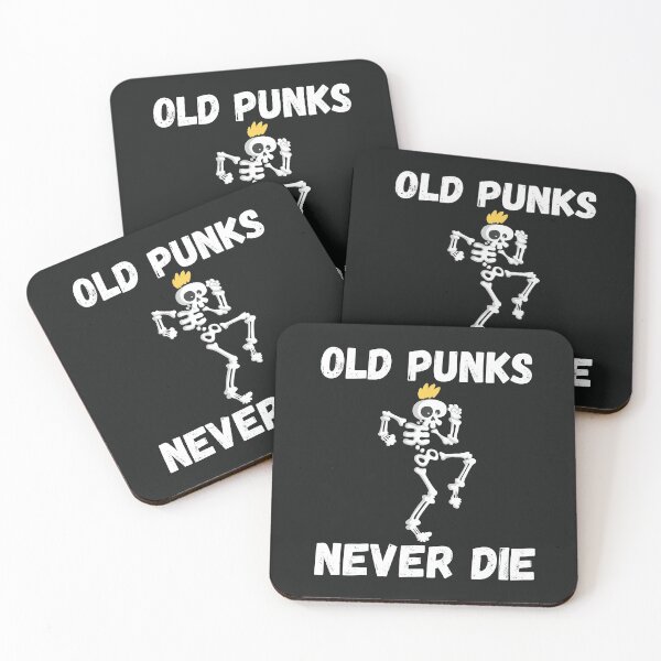 Item preview, Old punks never die design designed and sold by PinkArtDesigns.