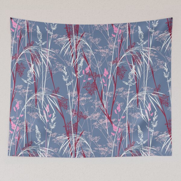 Item preview, Wild grasses - gray-red designed and sold by kobyakov.