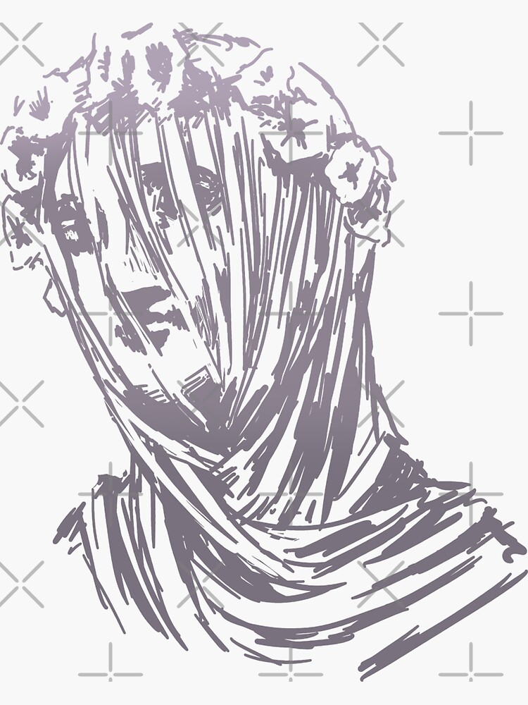 "Pride and Prejudice, Veiled woman statue" Sticker for Sale by Dafnemi Redbubble
