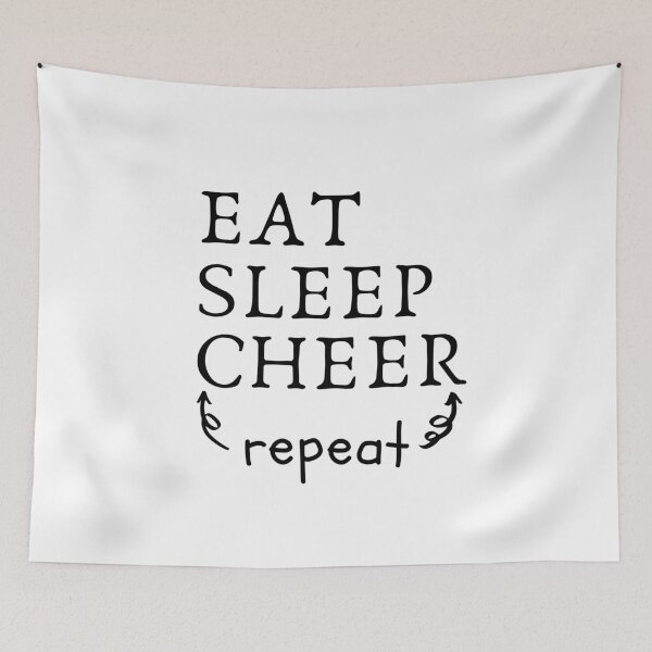 Item preview, Eat Sleep Cheer Repeat designed and sold by WearYourMood.