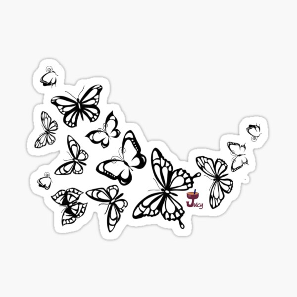 Colorfly Butterfly Bunches Sticker