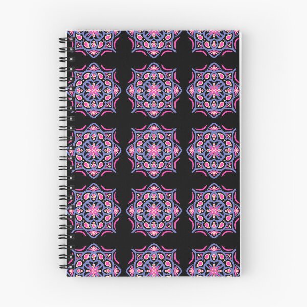 Item preview, Ornate Mandala Boho Tile - Pink Purple   designed and sold by Kraina.