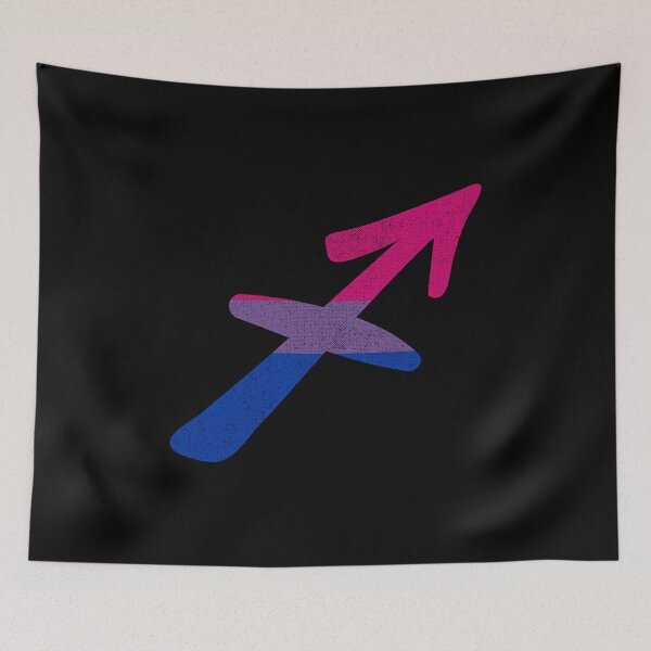 Item preview, Bisexual Pride Flag Sagittarius Zodiac Sign designed and sold by Patrick Hiller.