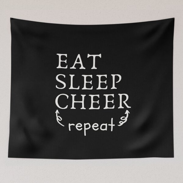 Item preview, Eat Sleep Cheer Repeat designed and sold by WearYourMood.