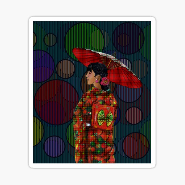 Japanese Woman 2 Sticker