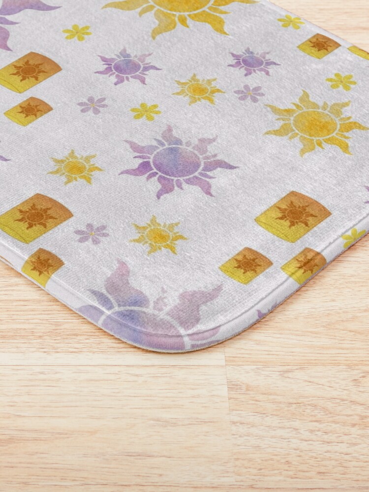 Yellow Sunburst Bath Rug