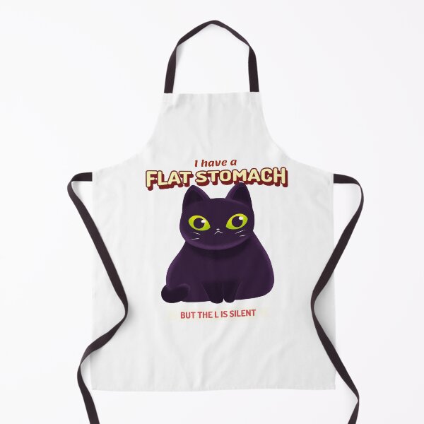 Item preview, "Kitty" I have a flat Stomach but the L is silent designed and sold by art-fox.