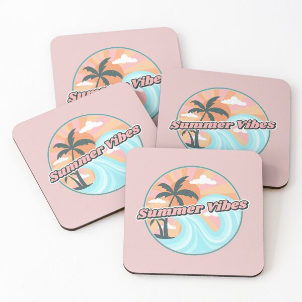 Item preview, Summer Vibes Retro | Retro hippie tropical beach vibes designed and sold by Violet Treasures.