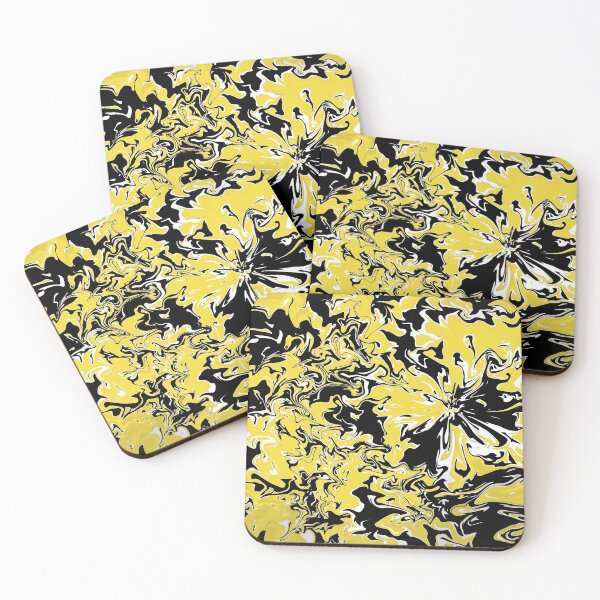 Item preview, Swirls of Black, White and Yellow  designed and sold by CelesteSheffey.