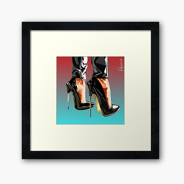 Item preview, Black high heels in the sunshine designed and sold by Pepinowitz.