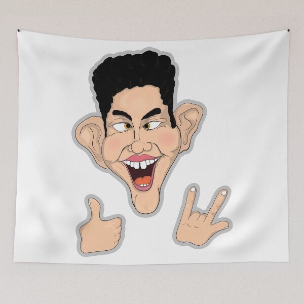 Item preview, funny picture of a curly-haired guy designed and sold by Prof209.