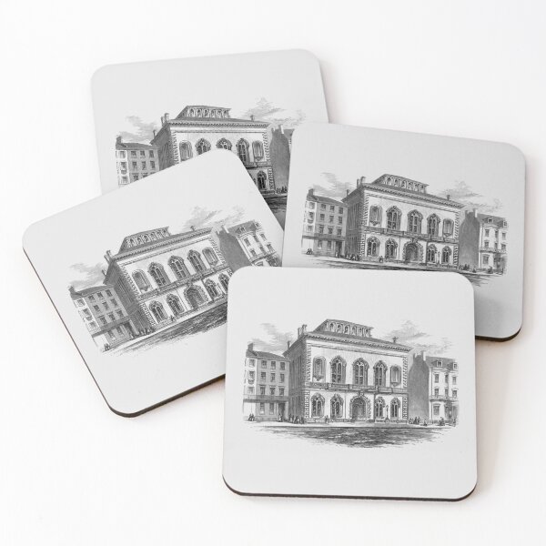 Item preview, Boston Public Library Engraving - 1858 designed and sold by warishellstore.