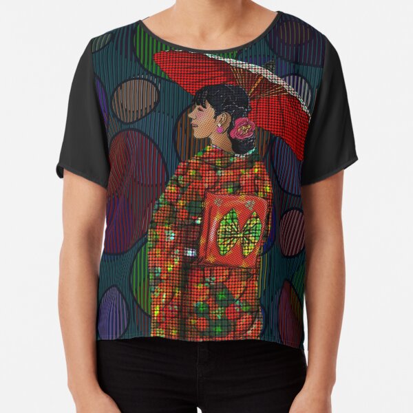 Japanese Woman 2 Chiffon Top