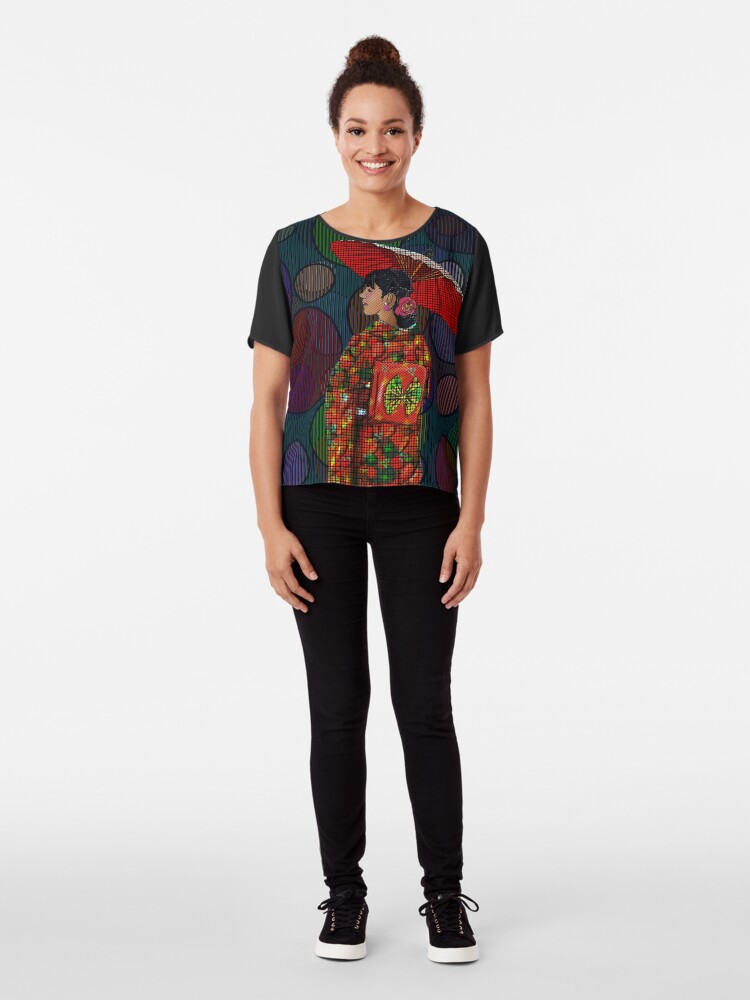 Alternate view of Japanese Woman 2 Chiffon Top