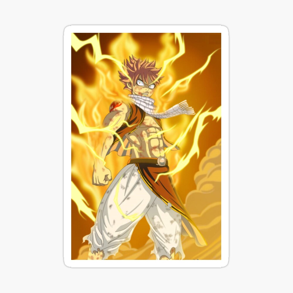 Fairy Tail Art Natsu Dragneel Anime Greeting Card by Anime Art