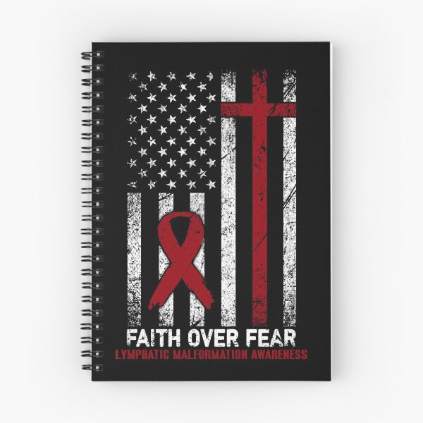 Item preview, Christian Distressed USA Flag Cross Faith Over Fears Lymphatic Malformation Awareness designed and sold by Brad-FI.