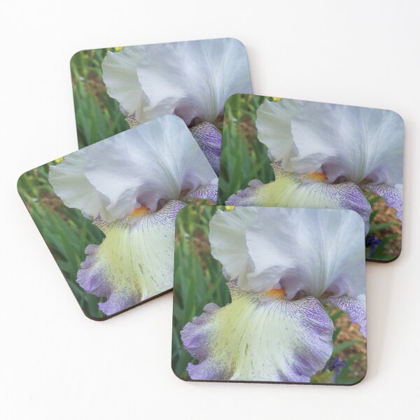 Item preview, white purple Iris designed and sold by brandiewine.