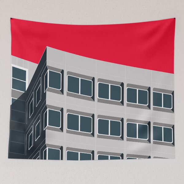 Item preview, Colechurch House, London Print, Print, Artwork, Illustration, Brutalist Architecture, Architecture Print, Socialist designed and sold by sketchingarchi.