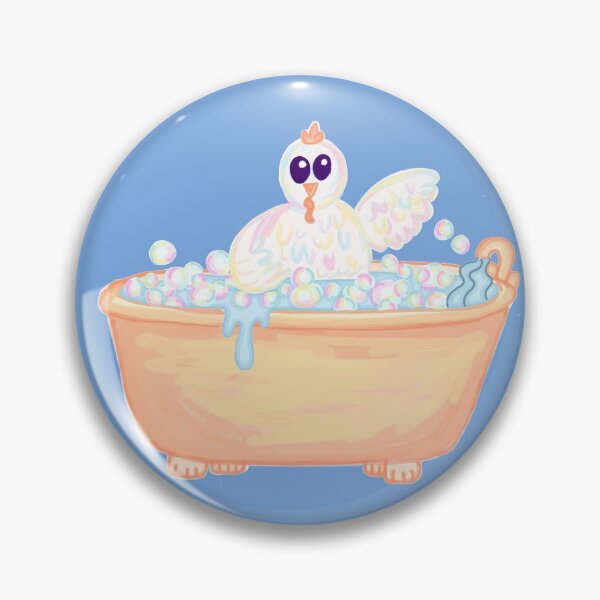 Item preview, Chicken in a bathtub designed and sold by isabelladaley.