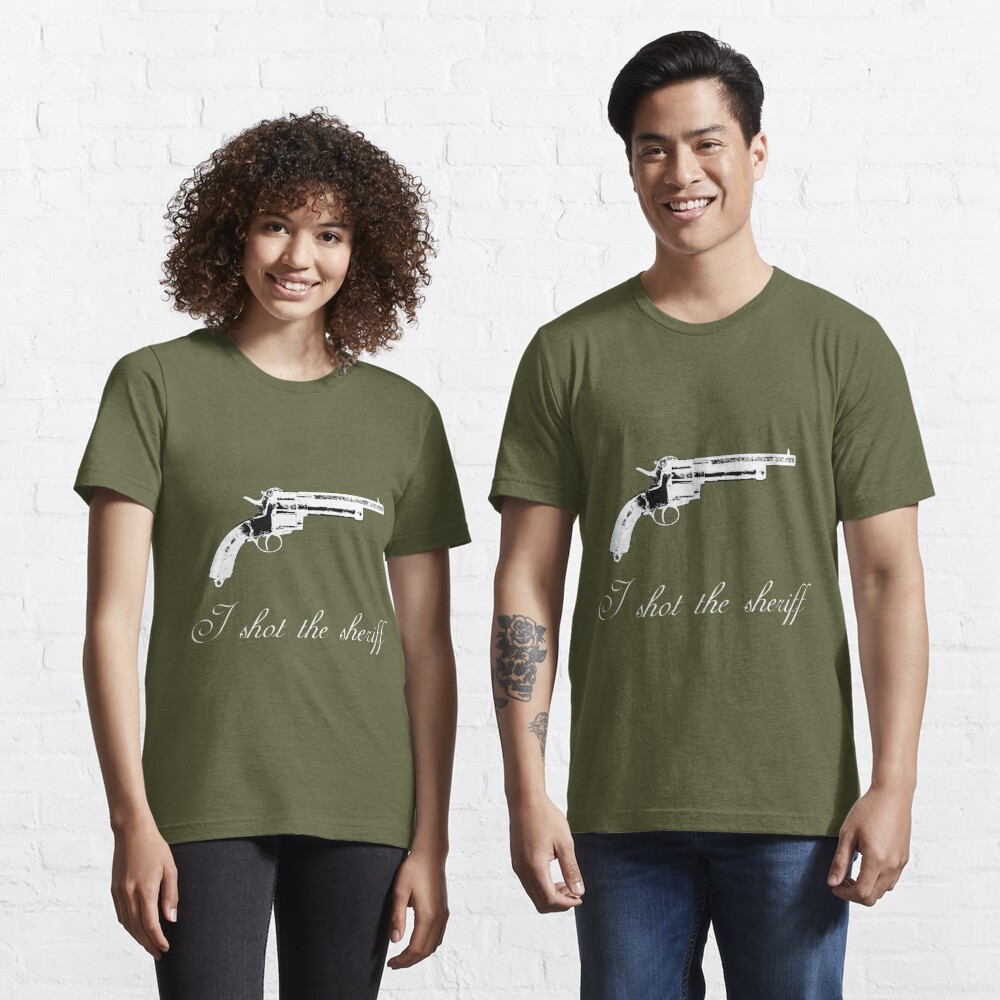 Bob Marley I Shot the Sheriff White T-Shirt – Men's at