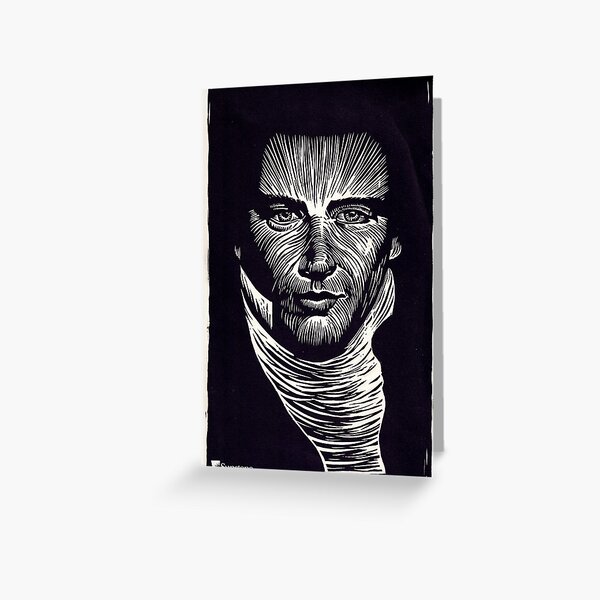 Joseph Smith Woodcut Print Greeting Card