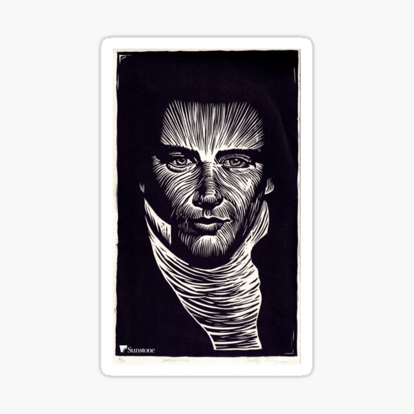 Joseph Smith Woodcut Print Sticker