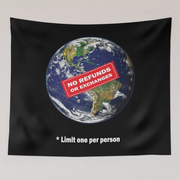Item preview, Earth No Refunds designed and sold by Cleverish.