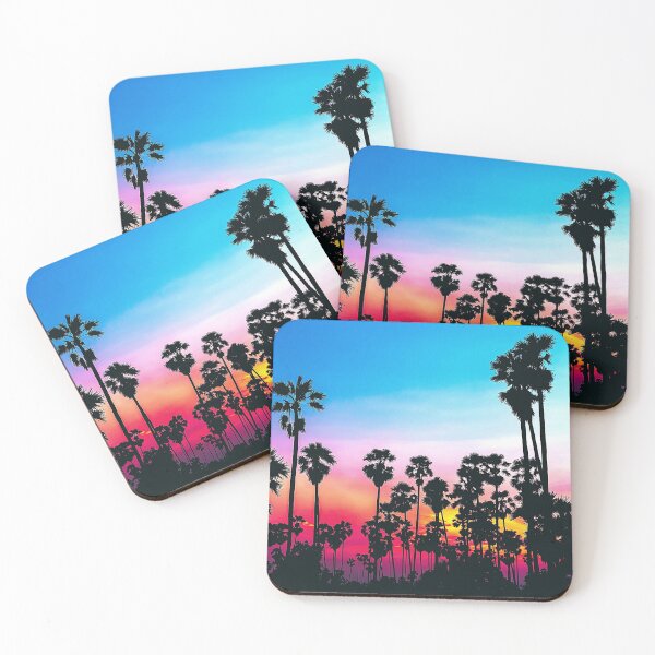 Item preview, Tropical palm trees sunset vibrant designed and sold by cutecrazytshirt.