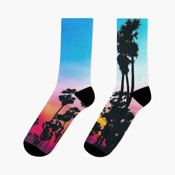 Item preview, Tropical palm trees sunset vibrant designed and sold by cutecrazytshirt.