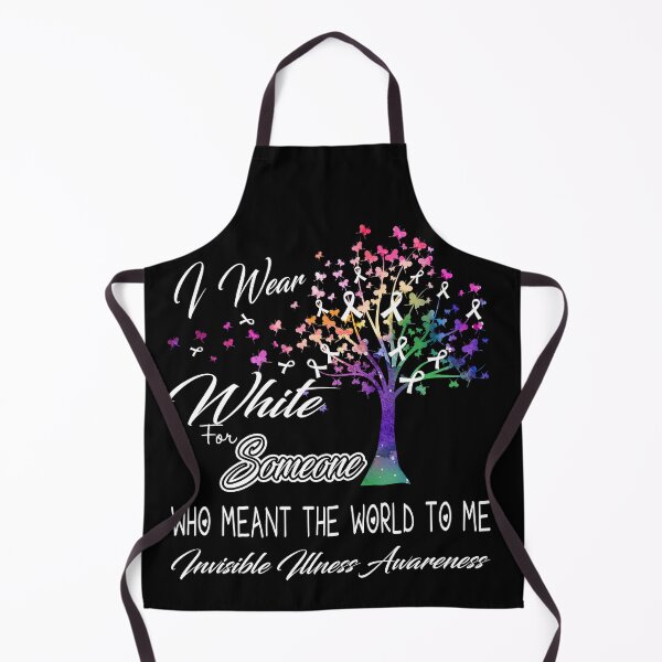 Item preview, I Wear White For Someone Invisible Illness Awareness designed and sold by Gillosina.