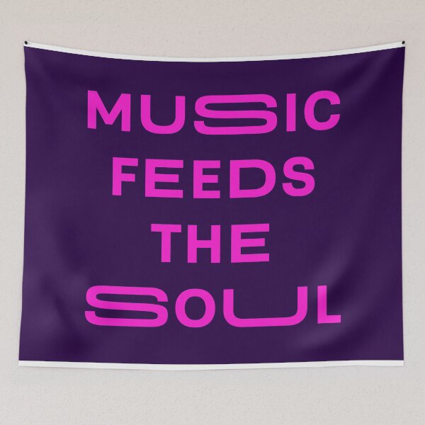 Item preview, Music Feeds The Soul Poster designed and sold by willo-b-designs.