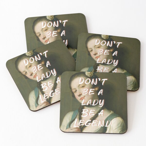 Item preview, Don't be a lady be a legend, feminist vintage art designed and sold by TouchofVintage.