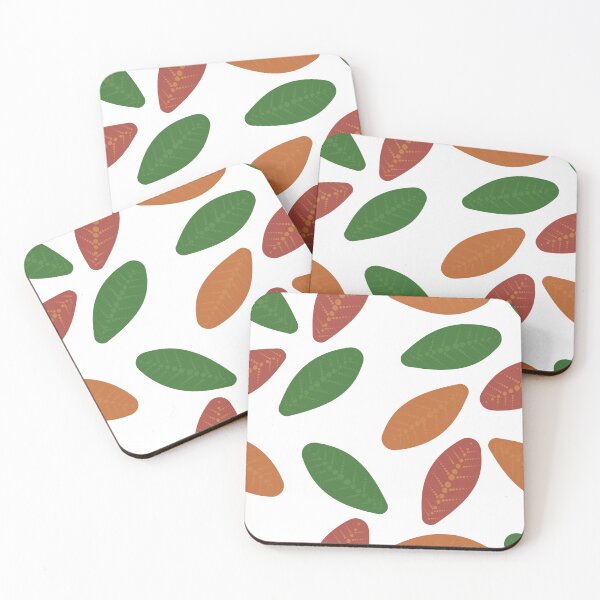 Item preview, Colored Leaves on white Pattern design for apparel and beddings designed and sold by Sunnyhova.