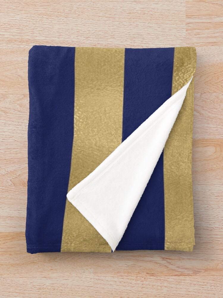 Navy and gold online blanket