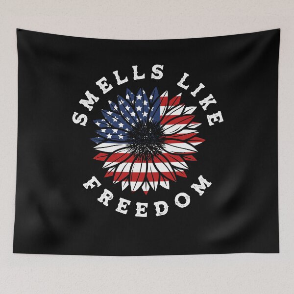 Item preview, Smells Like Freedom Patriotic 4th of July Sunflower Funny designed and sold by ShopTheStyle.