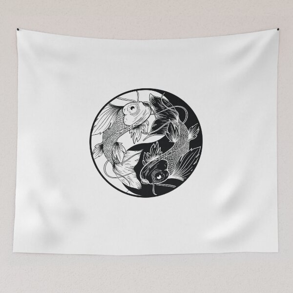 Item preview, Yin Yang Koi Fish Black and White Coffee Mug Present for Him and Her-9 designed and sold by designsnmore.