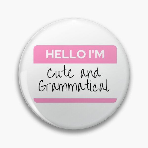 Item preview, Cute & Grammatical Name Tag designed and sold by BabyCupcakes.