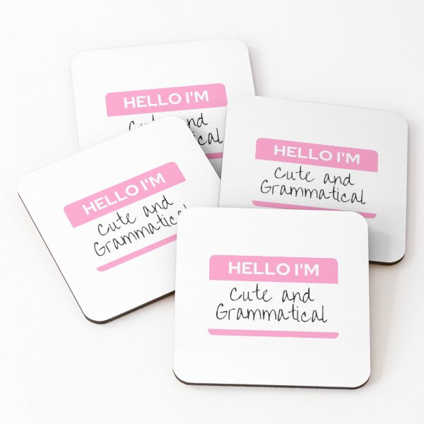 Item preview, Cute & Grammatical Name Tag designed and sold by BabyCupcakes.