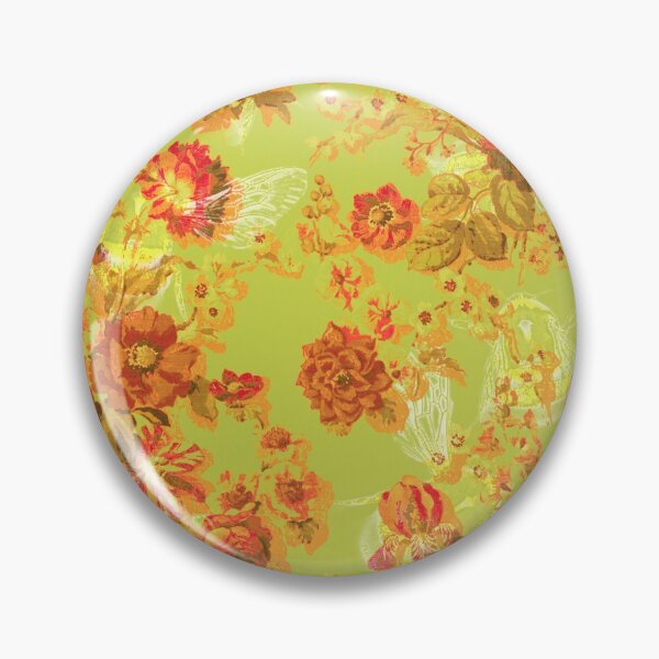 Item preview, Orange flowers and white bees designed and sold by CathyCheyne.