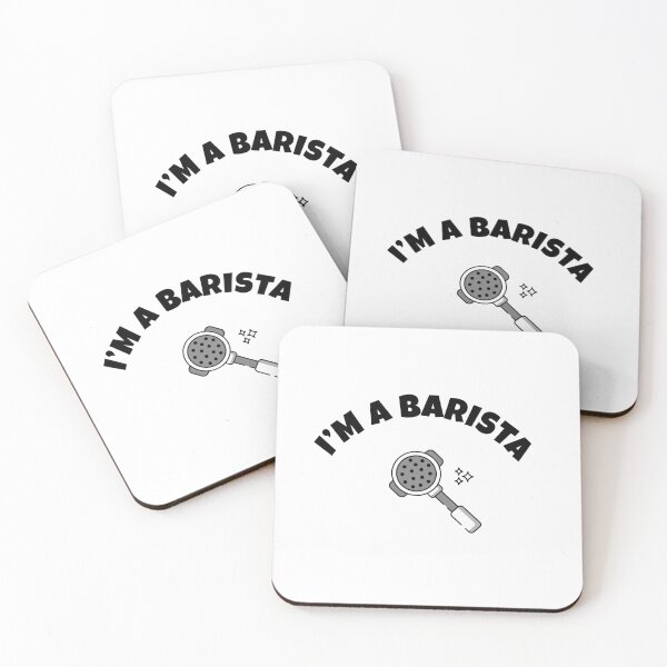 Item preview, I’M A BARISTA TEXT WITH PORTAFILTER designed and sold by kh0l0d.