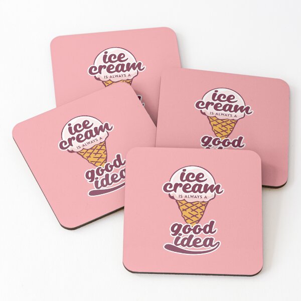 Item preview, cute kawaii ice cream cone "ice cream is always a good idea" designed and sold by TrueType.