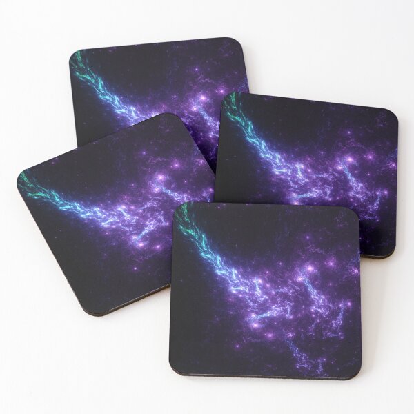 Item preview, Beautiful Abstract Pattern Of Colored Smooth Lines On A Black Background designed and sold by tatkhagata.