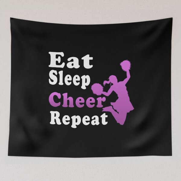 Item preview, EAT SLEEP CHEER REPEAT  designed and sold by Mac Store.