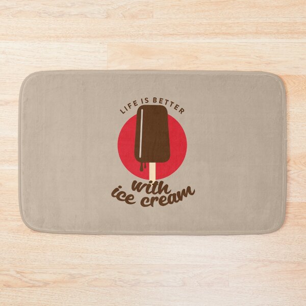 Item preview, cute kawaii ice cream popsicle "life is better with ice cream" designed and sold by TrueType.