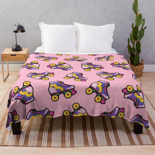 Item preview, 90s Roller Skate Pattern on Pink designed and sold by evannave.