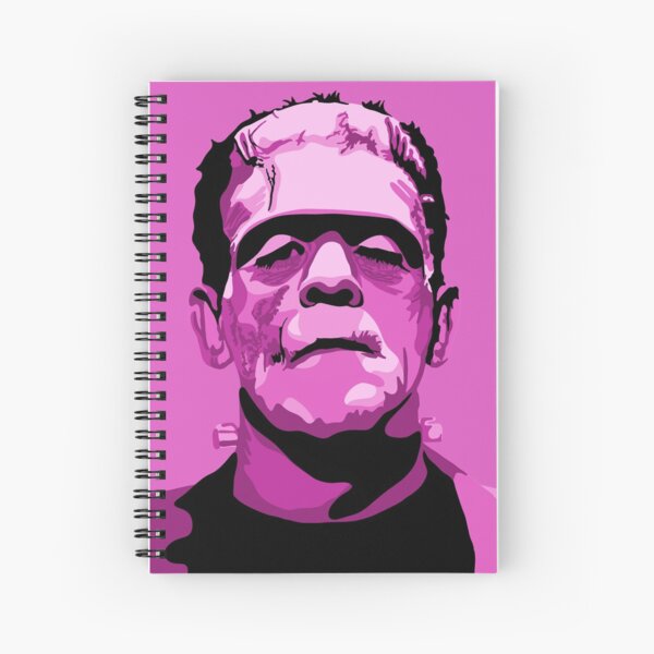 Aperçu de l'œuvre Boris Karloff dans le rôle du monstre rose de Frankenstein créée et vendue par Unhinged Heather.