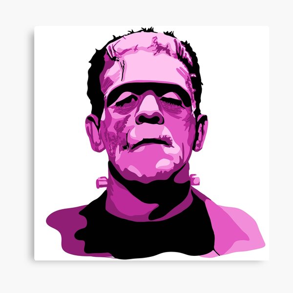 Item preview, Boris Karloff as Frankenstein's Monster Pink designed and sold by Unhinged Heather.