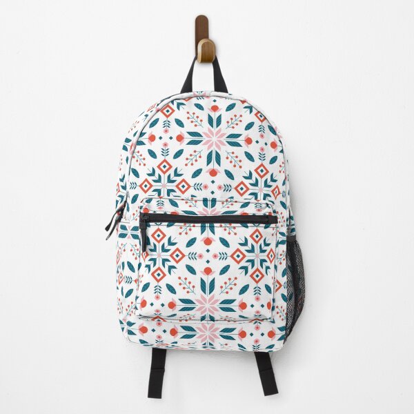 Item preview, Floral scandinavian pattern with abstract spring flowers, leaf and geometric shapes designed and sold by GarikProst.
